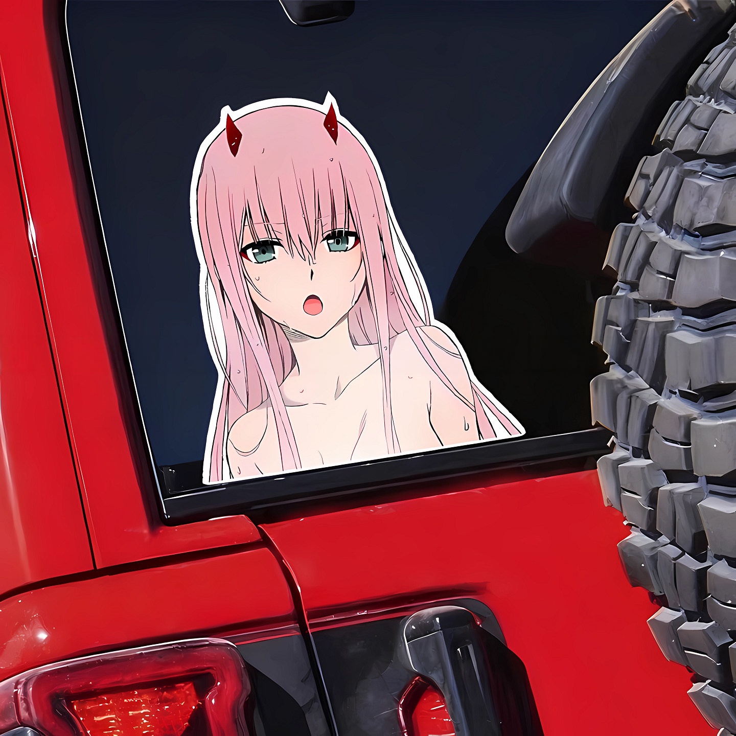 Cute Anime Girl Zero Two Car J - Zero Motorcycle Gear recension och pris